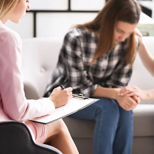 teen or child in therapy for sexual abuse